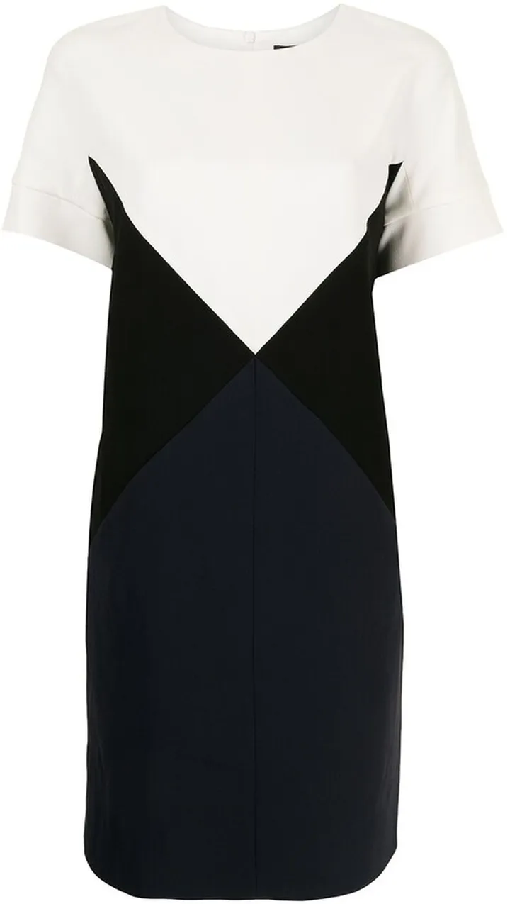 colour-block panelled T-shirt dress