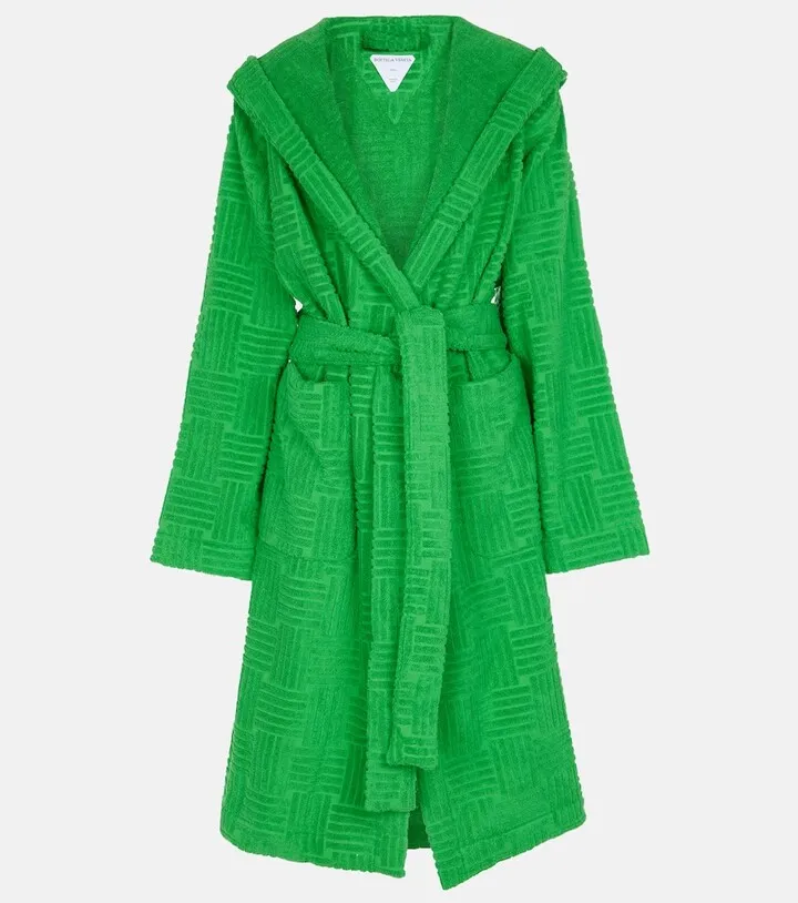 Cotton terry bathrobe