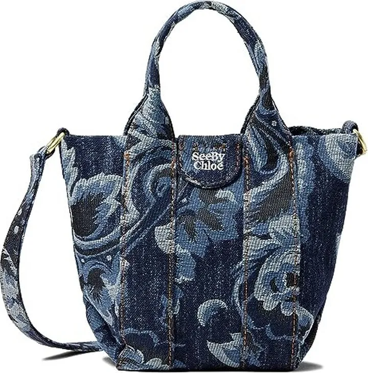 See by Chloe Laetizia Mini Tote Crossbody (Denim) Handbags