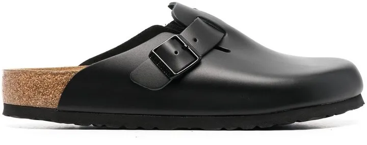 Boston buckle-embellished slippers