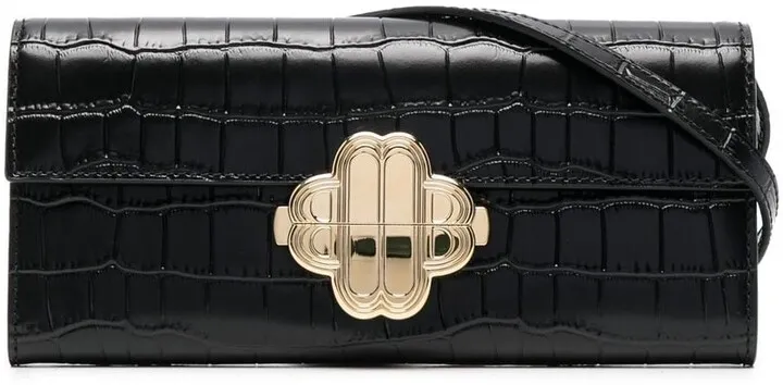 Clover Stick leather shoulder bag