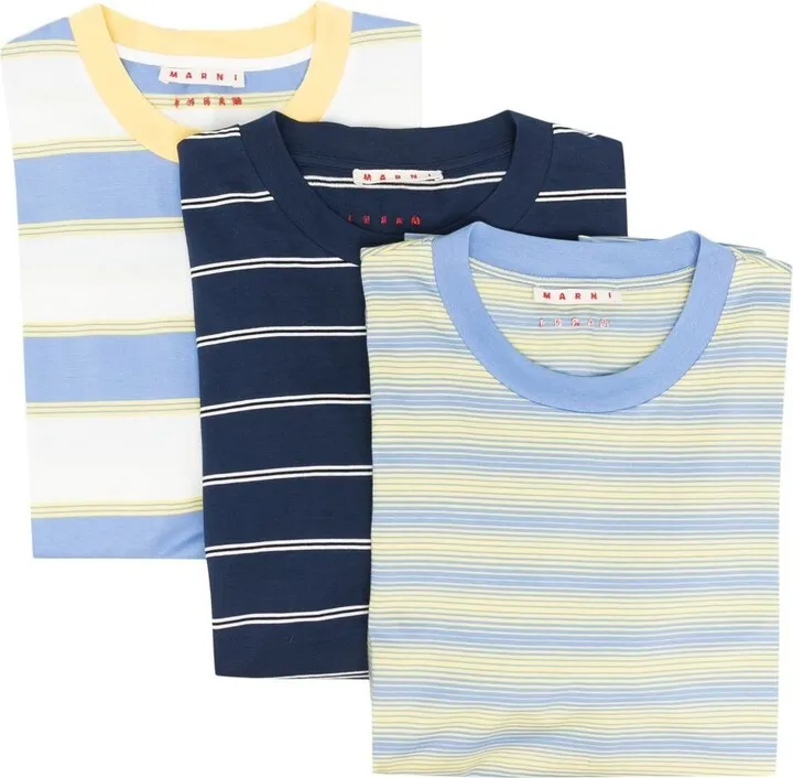 striped short-sleeved T-shirt