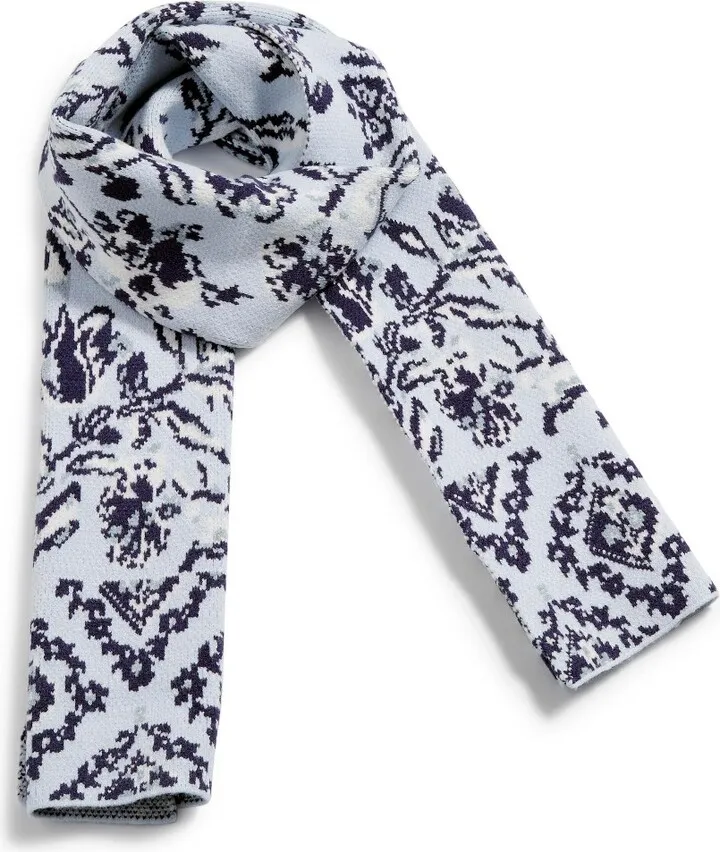 Vera Bradley Women's Knit Scarf Perennials Misty Surf