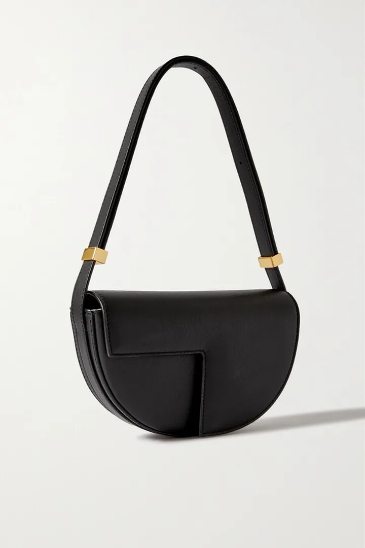 Patou - Le Petit Patou Leather Shoulder Bag - Black
