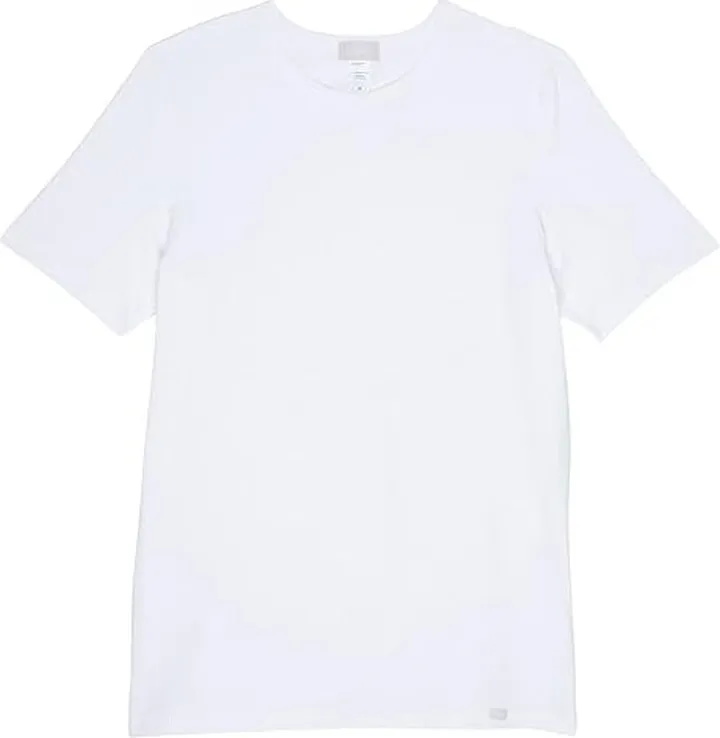 Hanro Cotton Essentials 2-Pack Crew Neck (White) Men's Clothing