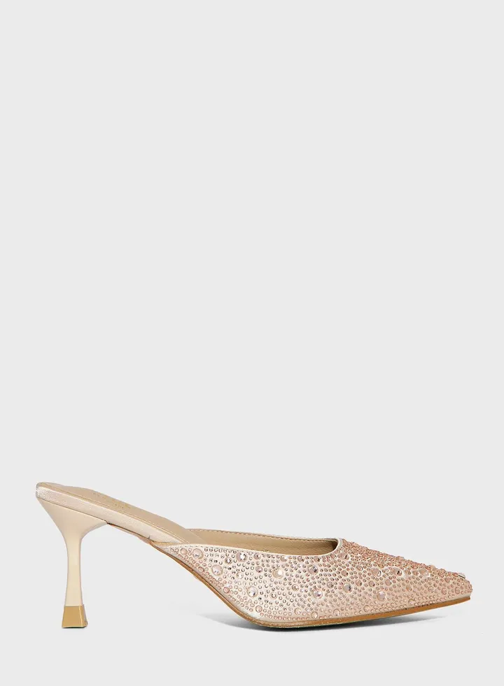 Diamante Heel Pump