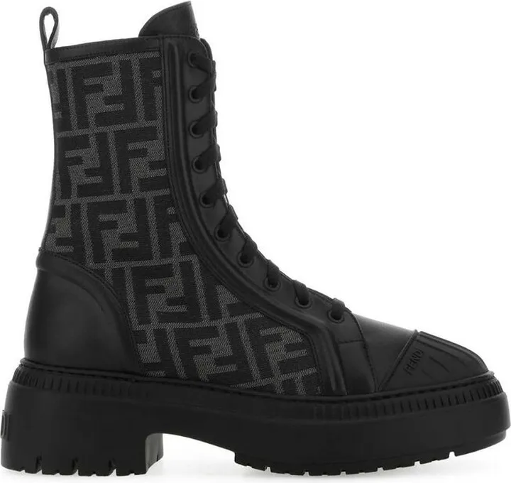 Fendi Domino Combat Boots