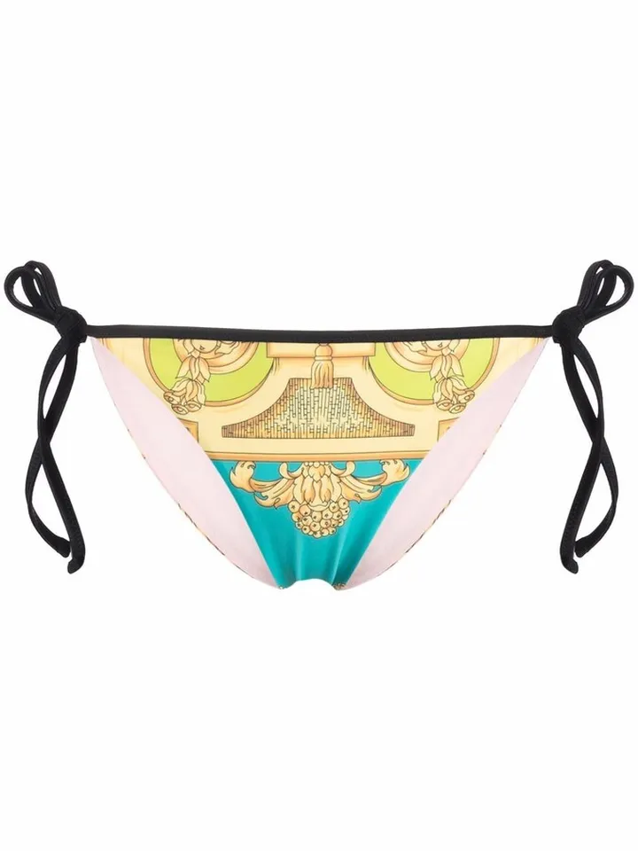 Medusa-print bikini bottoms