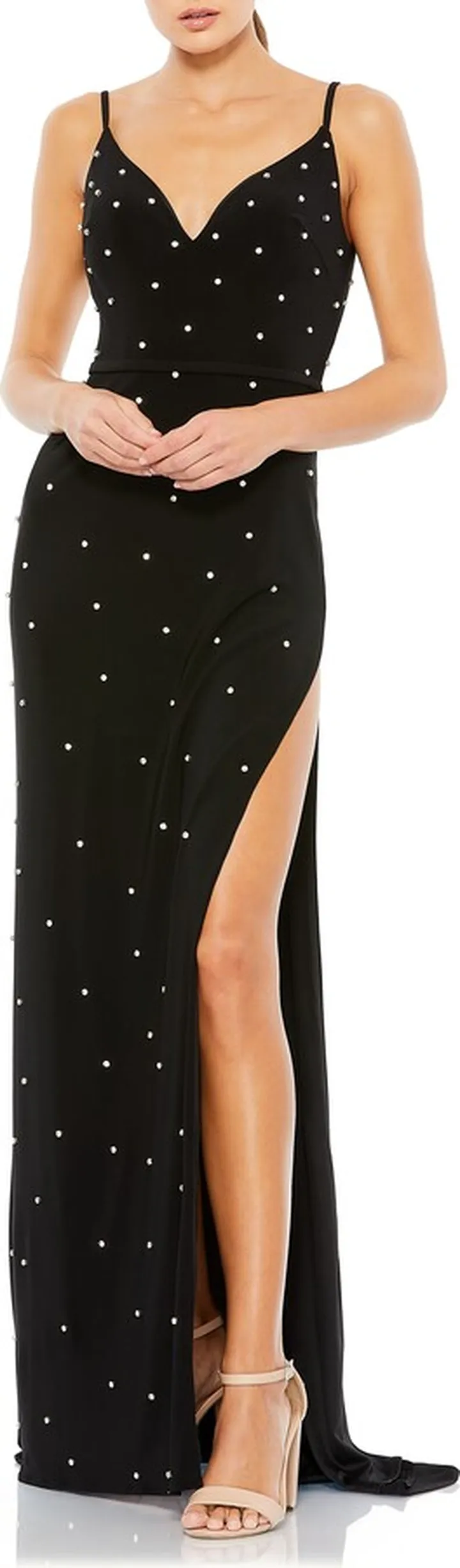Rhinestone Embellished Gown