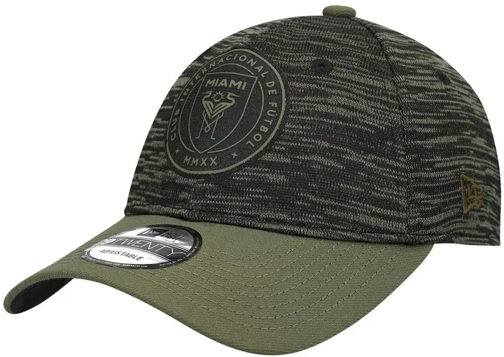 Men's Olive Inter Miami Cf Salute To Service 9TWENTY Adjustable Hat