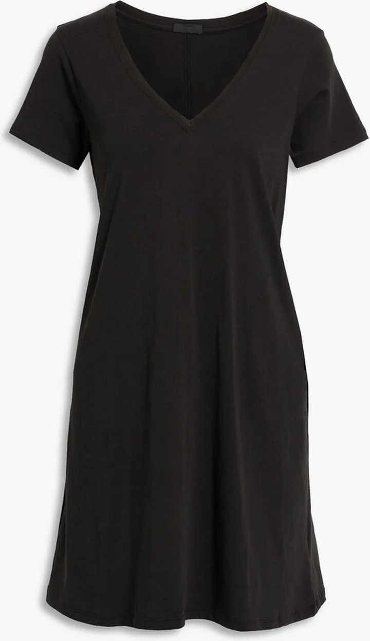 Cotton-jersey mini dress