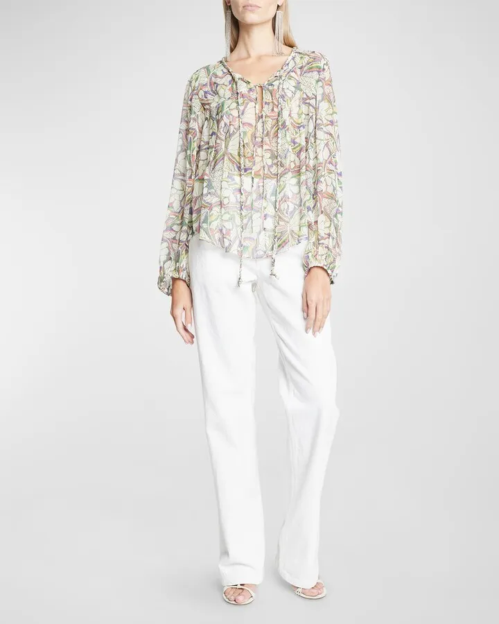 Ametissa Floral Long Sleeve Blouse