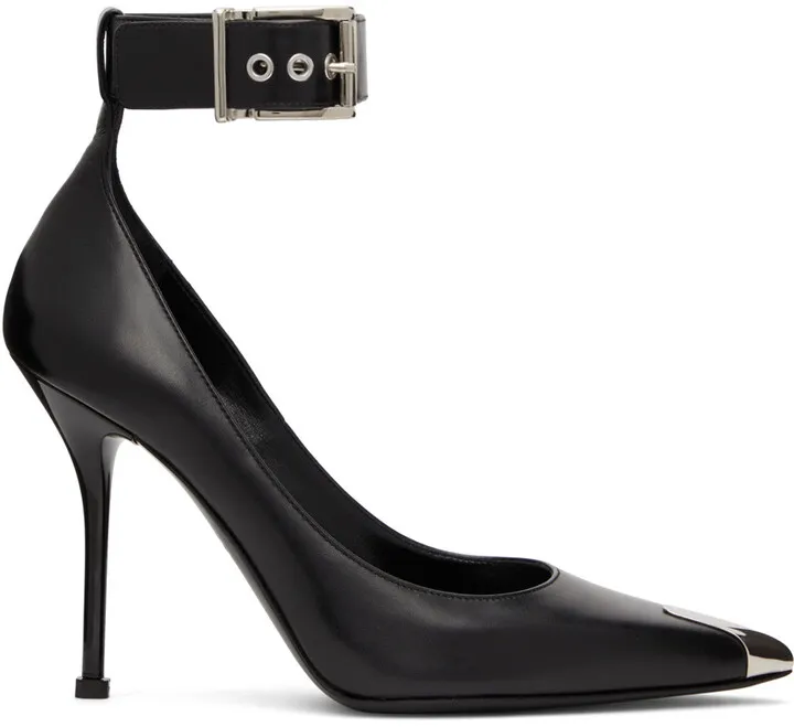 Alexander McQueen Black Punk Heels