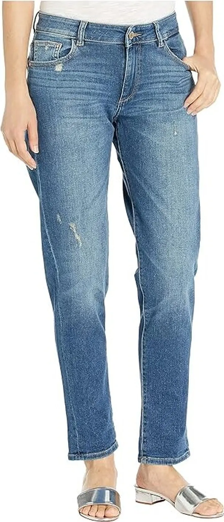 DL1961 Riley Mid-Rise Boyfriend Jeans in Adams (Adams) Women's Jeans