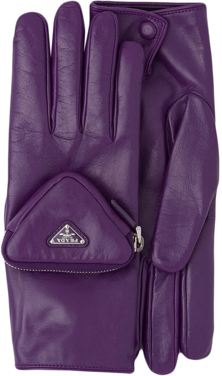 Pouch Detail Logo Gloves