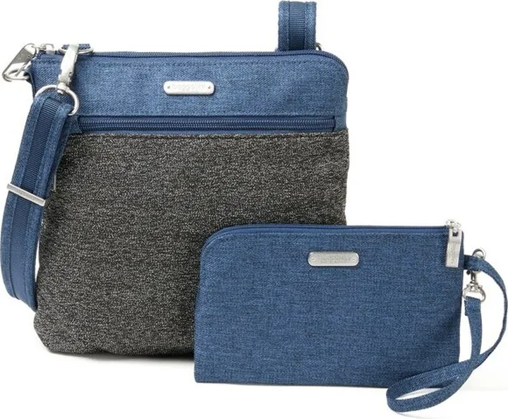 Baggallini Women's Anti-theft Travel Slim Crossbody Bag - Blue