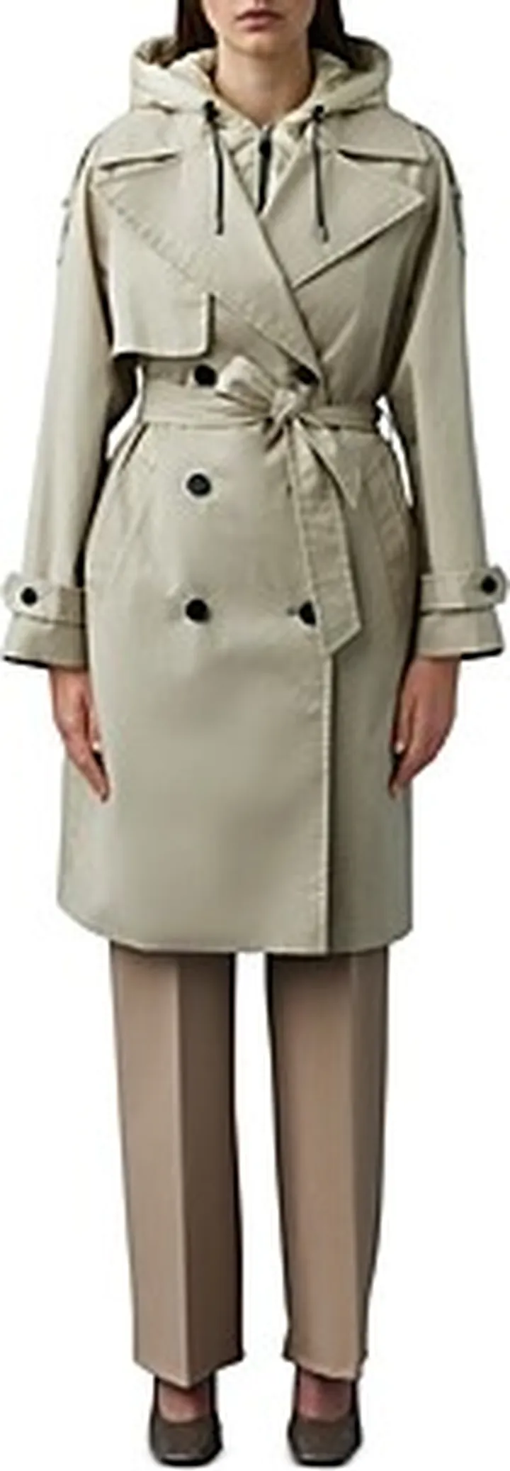 Mackage Trisha Mixed Media Trench Coat