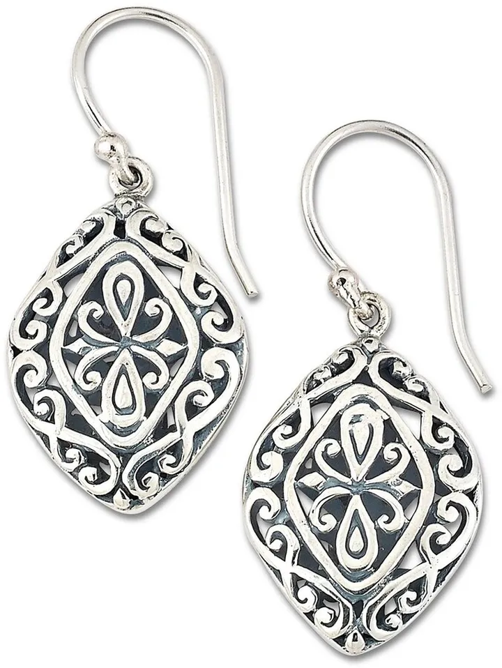 Sterling Silver Filigree Scrollwork Earrings