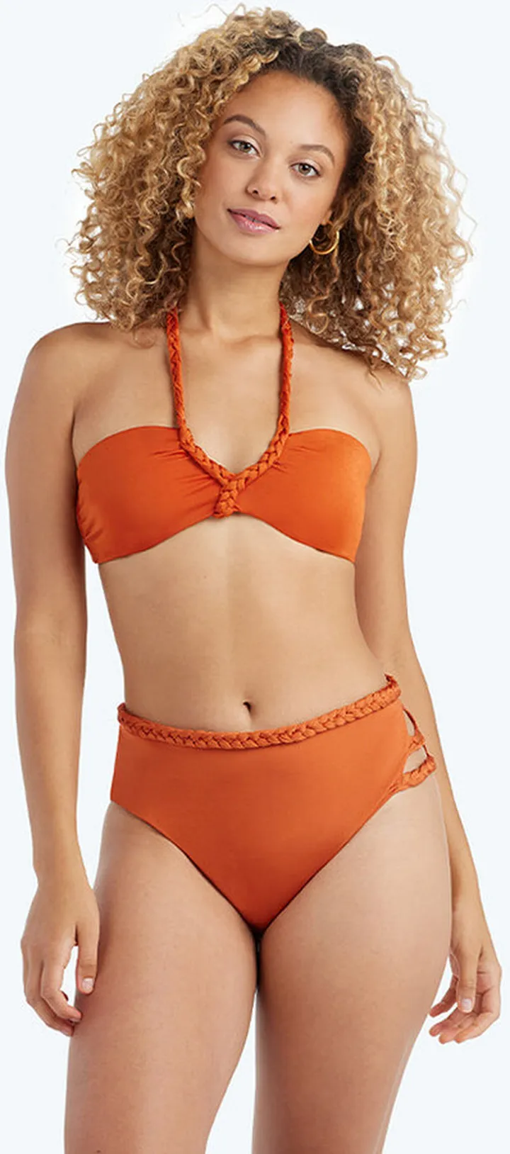 The Braided Bandeau Bikini Top - Canyon