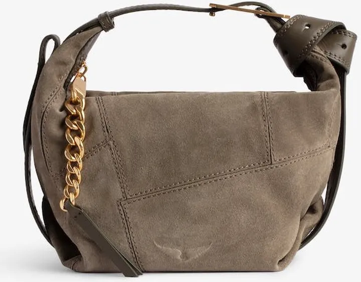 Le Cecilia Suede Patchwork Bag