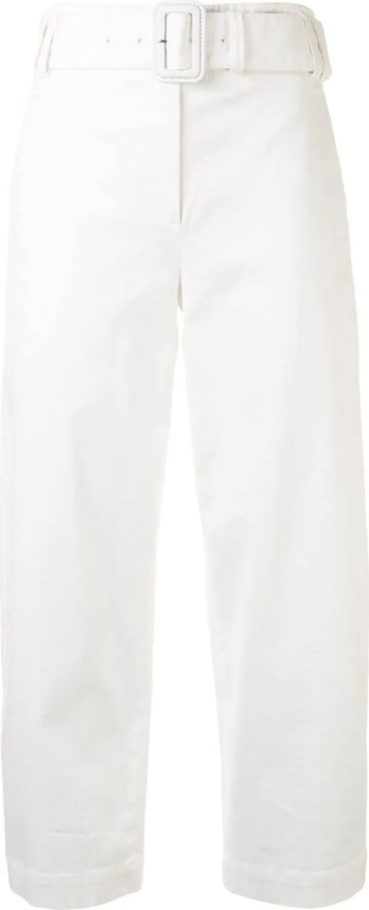 Belted Cropped Trousers