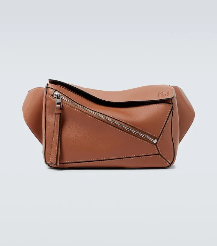 Puzzle Small leather belt bag