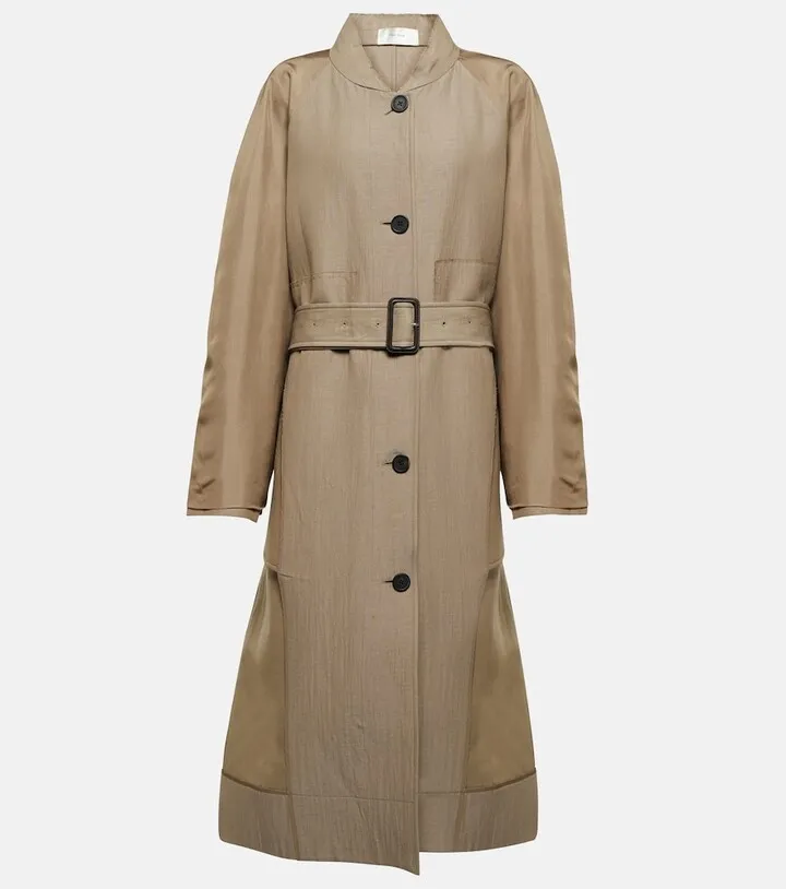Belted wool coat