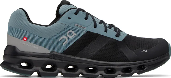On Black & Blue Cloudrunner Waterproof Sneakers