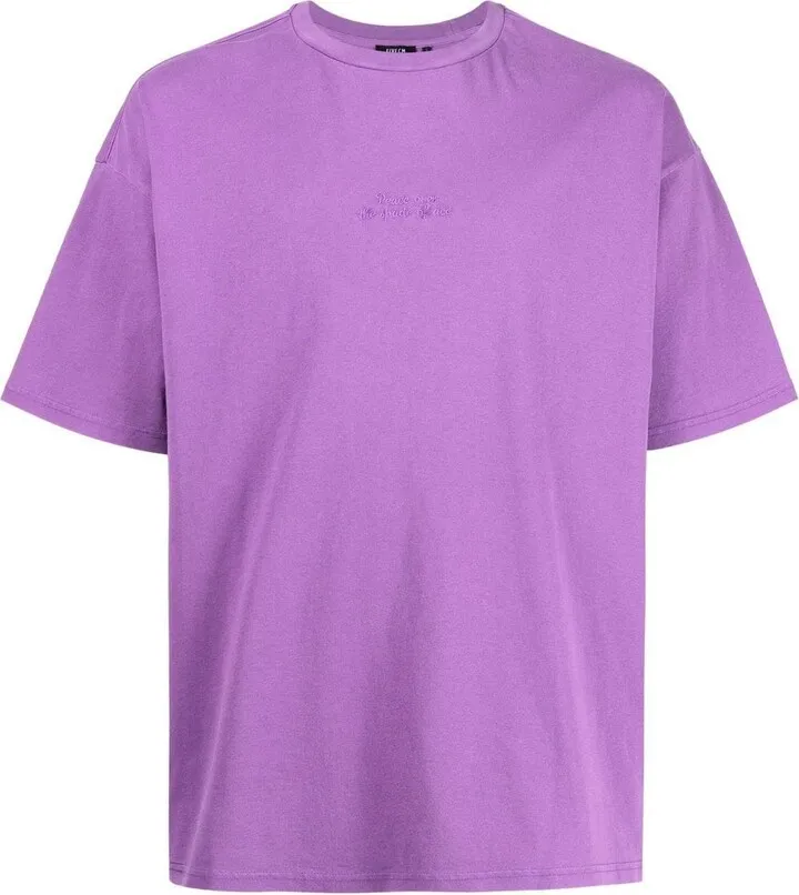 logo-embroidered crew-neck T-shirt