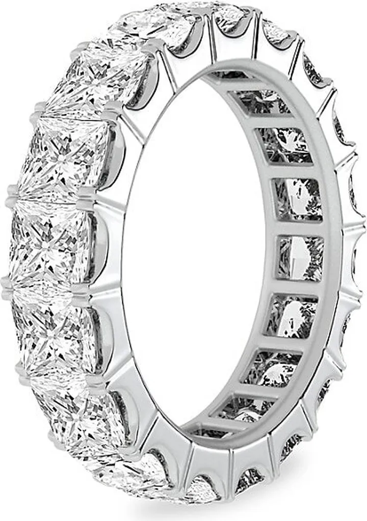 Build Your Own Collection Platinum & Natural Princess Diamond Eternity Band
