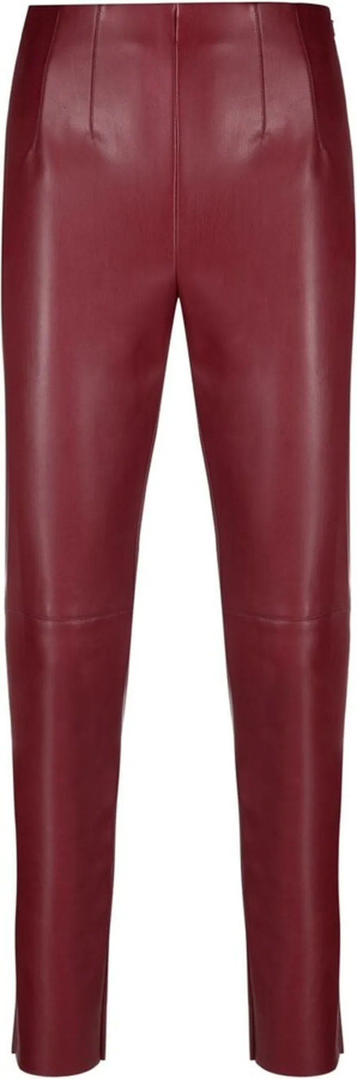 Cropped Polished-Finish Trousers