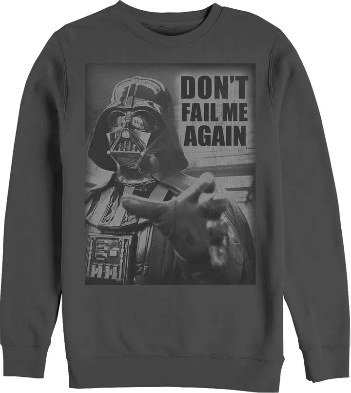 Men's Star Wars Don't Fail Me Again Sweatshirt - Charcoal Heather - X Large