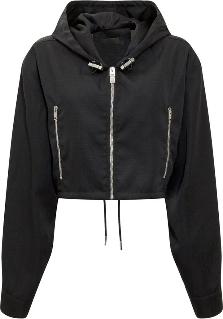 Givenchy Monogram-Print Hooded Jacket