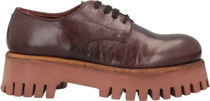 Lace-up Shoes Burgundy