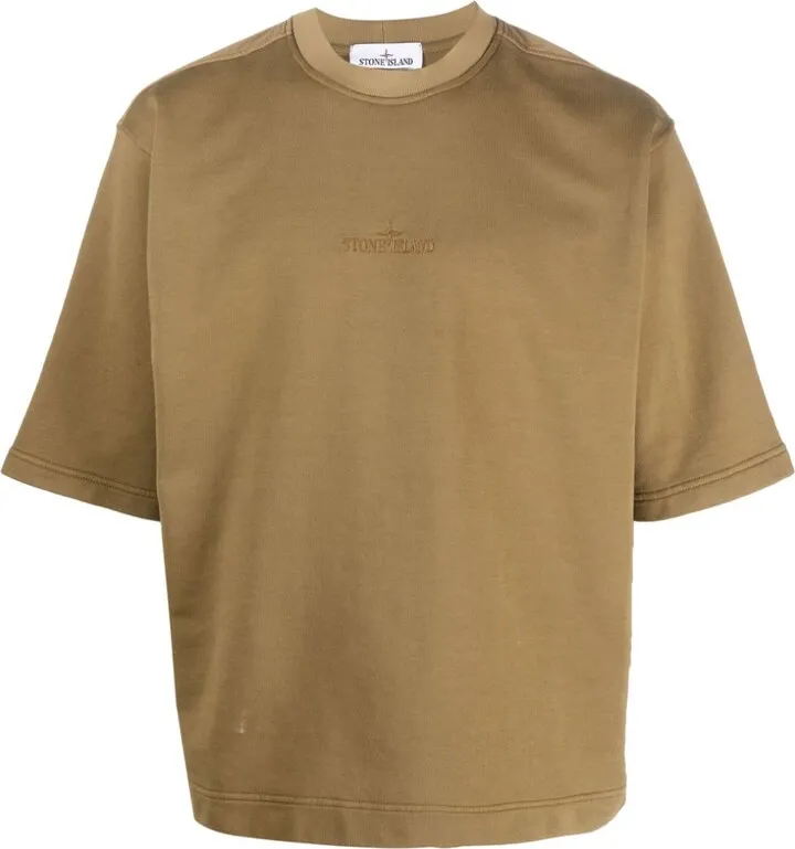 embroidered-logo cotton T-shirt