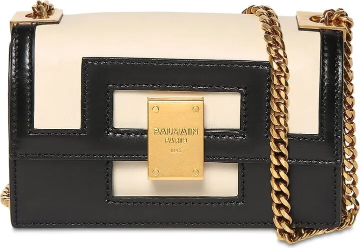 Mini 1945 two-tone leather bag