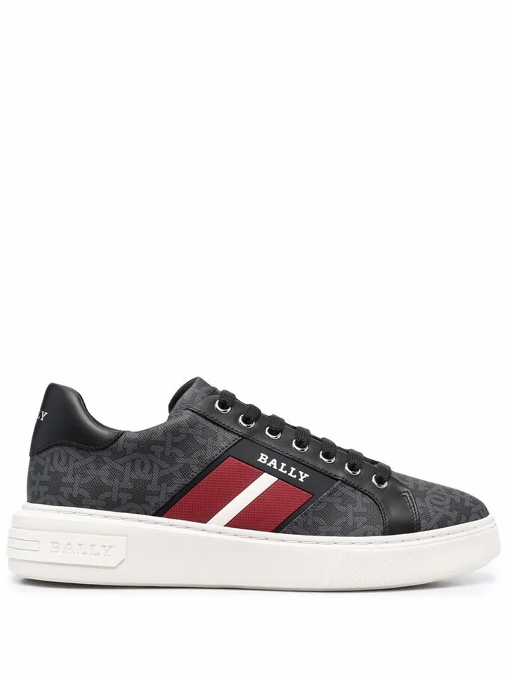 Monogram-Print Low-Top Sneakers