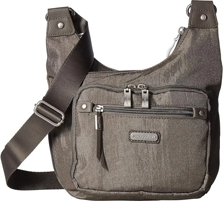 Baggallini RFID Cross City Bagg (Sterling Shimmer) Handbags