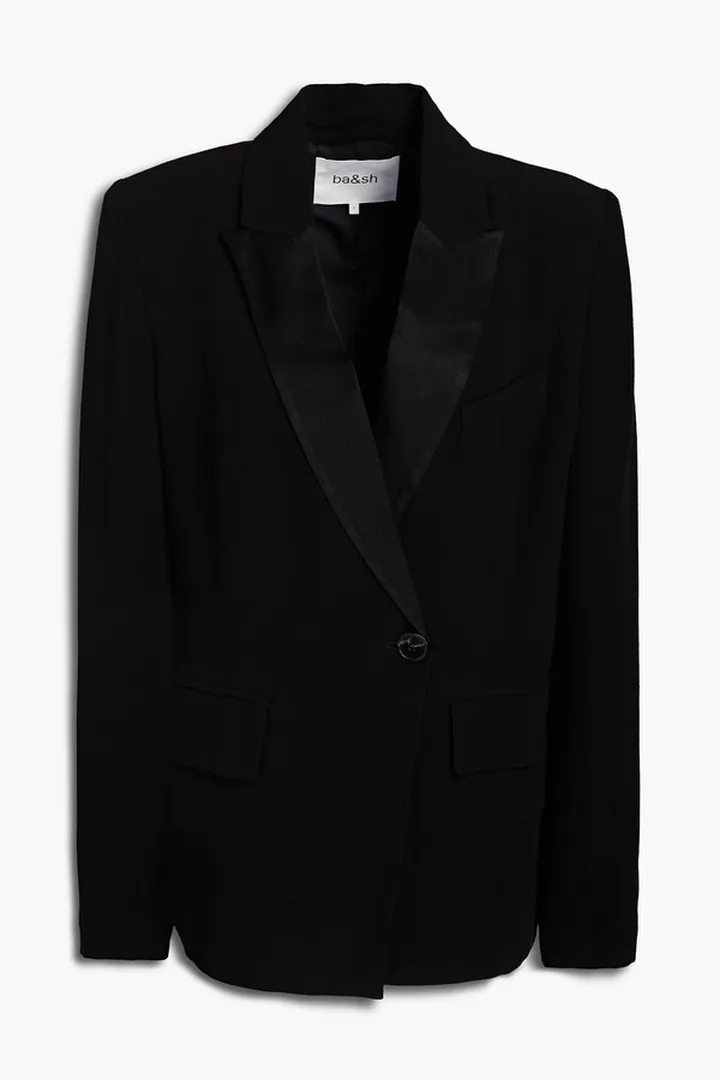 Satin-crepe blazer