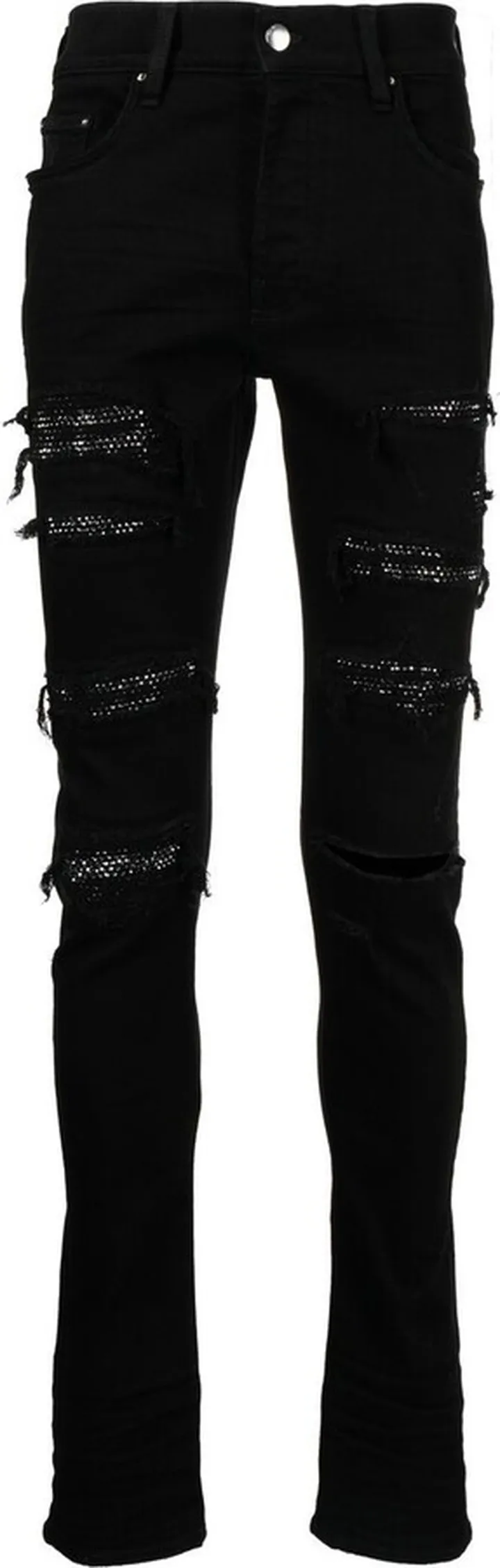 Thrasher crystal-embellished jeans