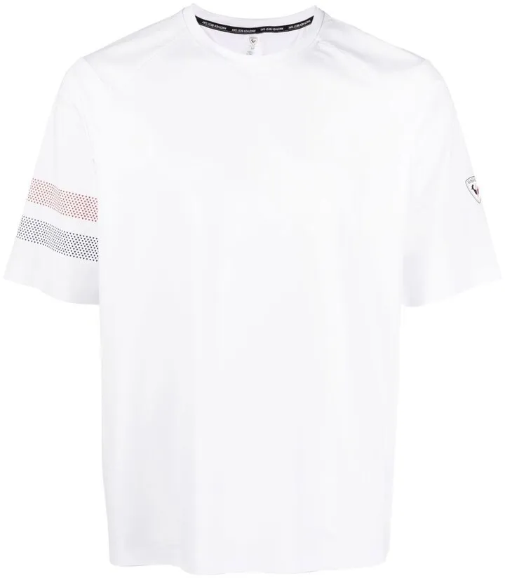 stripe-detail tech T-shirt