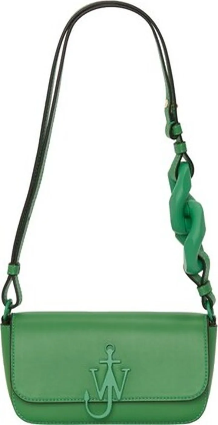 Anchor Chain Baguette - Leather Shoulder Bag