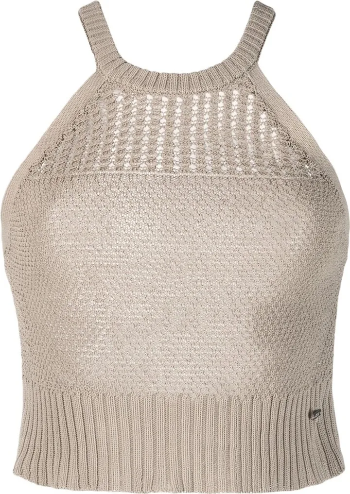 Halterneck Knitted Tank Top