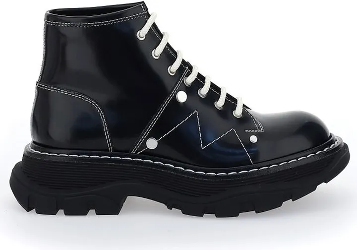 Alexander McQueen Tread Lace-Up Boots