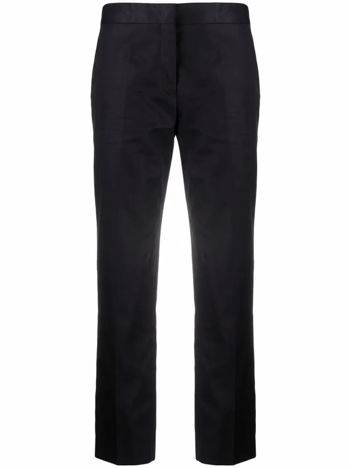 Cropped Straight-Leg Trousers