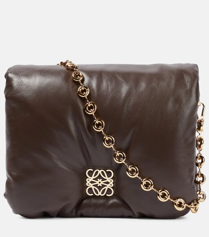 Goya Puffer Small leather shoulder bag