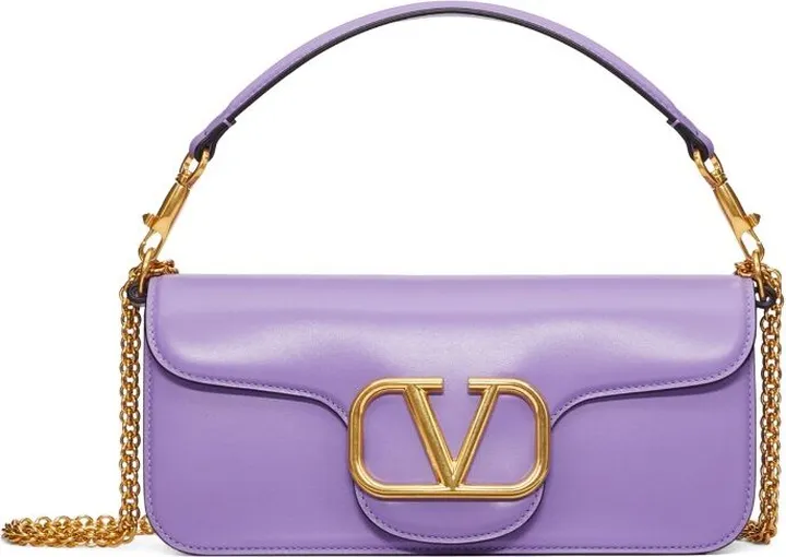 Valentino Garavani Leather Locò Shoulder Bag