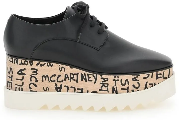 Stella McCartney Elyse Logo Printed Lace Up Shoes