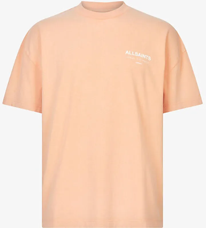 Mens Ashen White Underground Graphic-print Cotton T-shirt