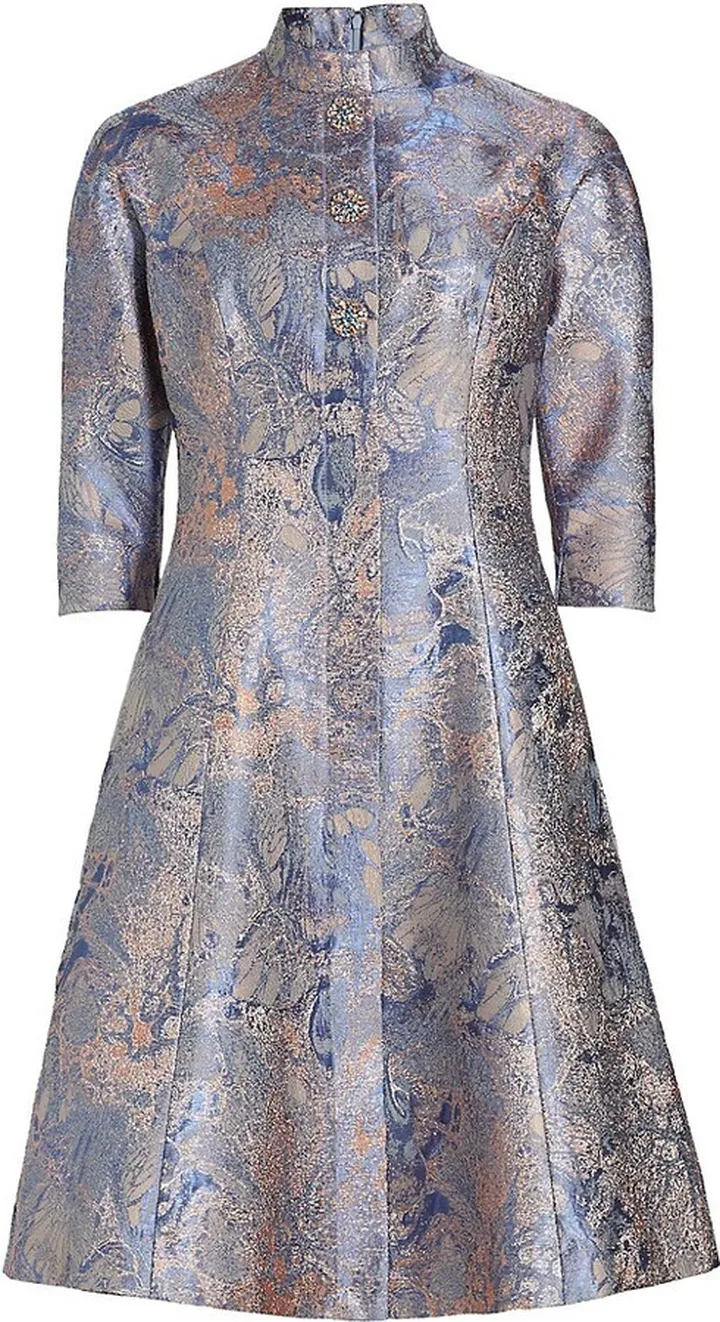 Metallic A-Line Dress